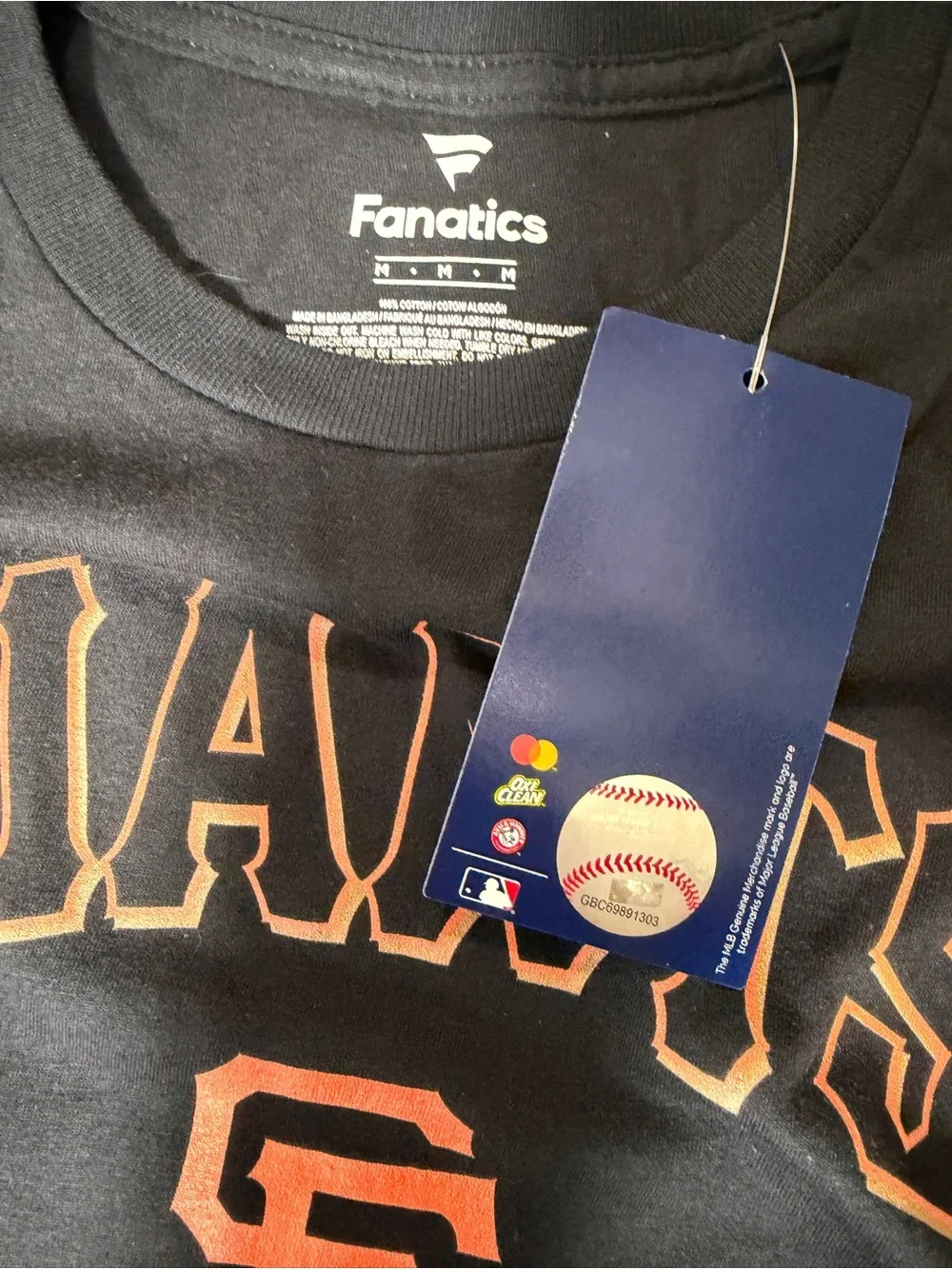 SF Giants Long Sleeve Tee NWT Medium